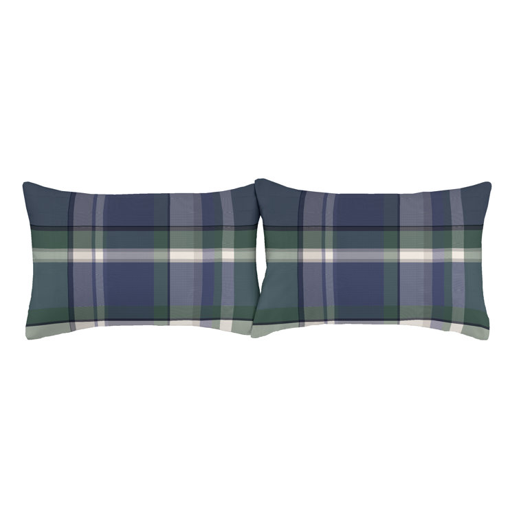 Catherine Lansfield Brushed Check Pillow Cases With Envelope Closure